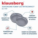ZESTAW WKŁADÓW SILIKONOWYCH DO FRYTKOWNICY BEZTŁUSZCZOWEJ 2 SZTUKI OKRĄGŁY 20CM SKŁADANY KLAUSBERG KB-7789