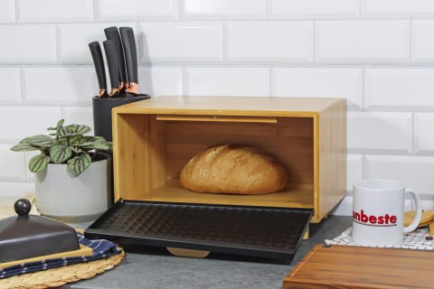 CHLEBAK BAMBUSOWY POJEMNIK NA PIECZYWO BRUNBESTE BB-4250 CZARNY CHLEBAK BAMBUSOWY POJEMNIK NA PIECZYWO BRUNBESTE BB-4250 CZARNY
