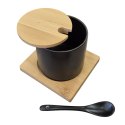 CUKIERNICZKA CERAMICZNA Z BAMBUSOWĄ PODSTAWKĄ 350ML BRUNBESTE BB-4501 CUKIERNICZKA CERAMICZNA Z BAMBUSOWĄ PODSTAWKĄ 350ML BRUNBESTE BB-4501
