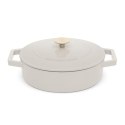 EMALIOWANY NISKI GARNEK ŻELIWNY 2.57L 26CM BERLINGER HAUS STRONG MOLD SAHARA BH-6530