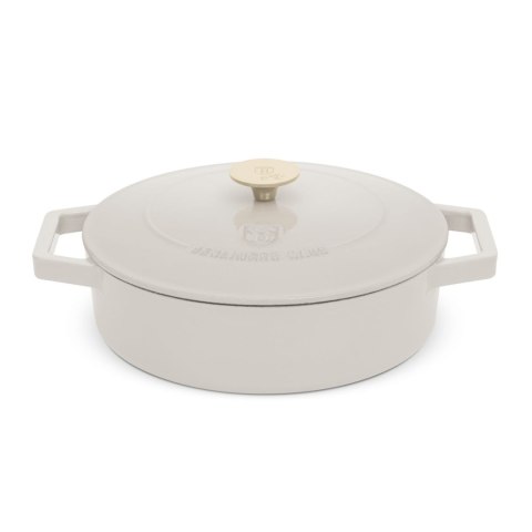 EMALIOWANY NISKI GARNEK ŻELIWNY 2.57L 26CM BERLINGER HAUS STRONG MOLD SAHARA BH-6530 EMALIOWANY NISKI GARNEK ŻELIWNY 2.57L 26CM BERLINGER HAUS STRONG MOLD SAHARA BH-6530