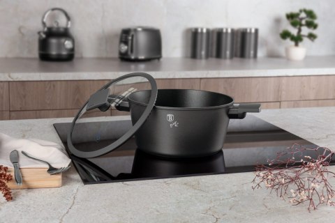 GARNEK TYTANOWY Z POKRYWKĄ 20CM 2.5L BERLINGER HAUS ANTRACIT BH-8130 GARNEK TYTANOWY Z POKRYWKĄ 20CM 2.5L BERLINGER HAUS ANTRACIT BH-8130