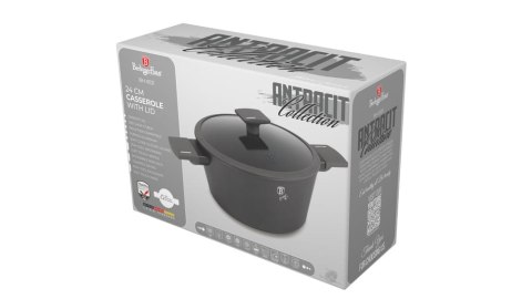 GARNEK TYTANOWY Z POKRYWKĄ 24CM 4.1L BERLINGER HAUS ANTRACIT BH-8131 GARNEK TYTANOWY Z POKRYWKĄ 24CM 4.1L BERLINGER HAUS ANTRACIT BH-8131