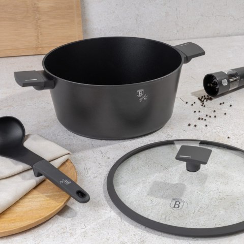 GARNEK TYTANOWY Z POKRYWKĄ 30CM 8L BERLINGER HAUS ANTRACIT BH-8133 GARNEK TYTANOWY Z POKRYWKĄ 30CM 8L BERLINGER HAUS ANTRACIT BH-8133