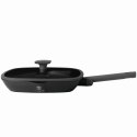 PATELNIA GRILLOWA TYTANOWA Z POKRYWKĄ 28CM BERLINGER HAUS ANTRACIT BH-8127 PATELNIA GRILLOWA TYTANOWA Z POKRYWKĄ 28CM BERLINGER HAUS ANTRACIT BH-8127