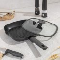 PATELNIA GRILLOWA TYTANOWA Z POKRYWKĄ 28CM BERLINGER HAUS ANTRACIT BH-8127 PATELNIA GRILLOWA TYTANOWA Z POKRYWKĄ 28CM BERLINGER HAUS ANTRACIT BH-8127