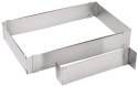 REGULOWANA FORMA DO CIASTA 34-52 X 27-18,5 X 5CM TORTOWNICA RANT CUKIERNICZY KINGHOFF KH-1907 REGULOWANA FORMA DO CIASTA 34-52 X 27-18,5 X 5CM TORTOWNICA RANT CUKIERNICZY KINGHOFF KH-1907