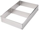REGULOWANA FORMA DO CIASTA 34-52 X 27-18,5 X 5CM TORTOWNICA RANT CUKIERNICZY KINGHOFF KH-1907 REGULOWANA FORMA DO CIASTA 34-52 X 27-18,5 X 5CM TORTOWNICA RANT CUKIERNICZY KINGHOFF KH-1907
