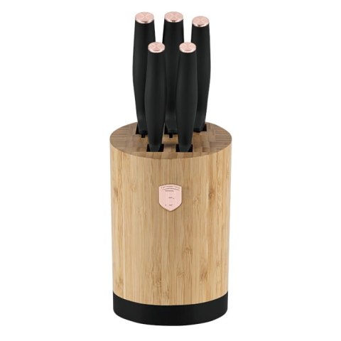 ZESTAW NOŻY W BLOKU BAMBUSOWYM 6-ELE BERLINGER HAUS BLACK ROSE BH-2752 ZESTAW NOŻY W BLOKU BAMBUSOWYM 6-ELE BERLINGER HAUS BLACK ROSE BH-2752