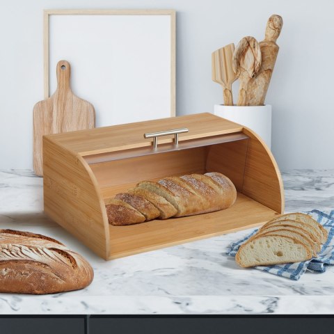 CHLEBAK BAMBUSOWY DREWNIANY 41CM POJEMNIK NA PIECZYWO CHLEB BUŁKI KLAUSBERG KB-7874