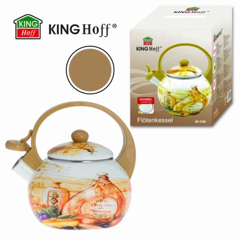 CZAJNIK EMALIOWANY 2.0L EMALIA NA INDUKCJĘ GAZ KINGHOFF OLIO KH-3700