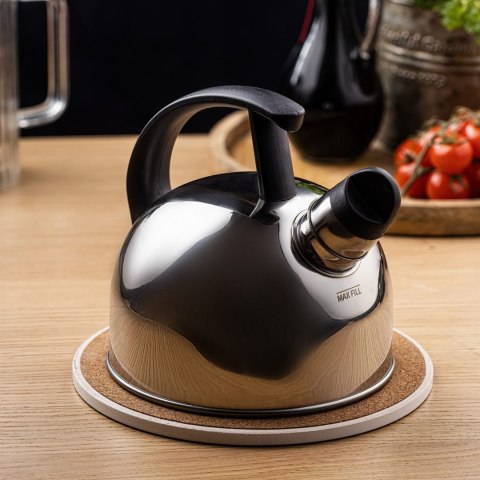 CZAJNIK STALOWY 1.5L BŁYSZCZĄCY SREBRNY KINGHOFF KH-1896