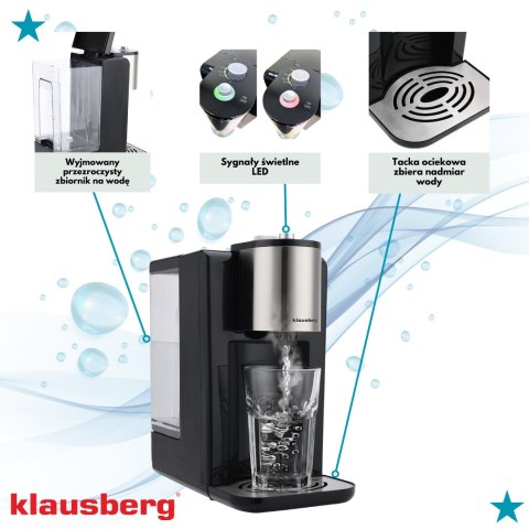 DOZOWNIK DYSTRYBUTOR PODGRZEWACZ DO GORĄCEJ WODY 2.2L Z REGULACJĄ TEMPERATURY KLAUSBERG KB-7878