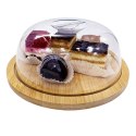 DREWNIANA DESKA Z KLOSZEM DO PODAWANIA PRZECHOWYWANIA 19 X 8 CM BRUNBESTE BB-3806 DREWNIANA DESKA Z KLOSZEM DO PODAWANIA PRZECHOWYWANIA 19 X 8 CM BRUNBESTE BB-3806