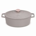 EMALIOWANA BRYTFANNA ŻELIWNA 4.65L 30CM BERLINGER HAUS STRONG MOLD TAUPE BH-6541