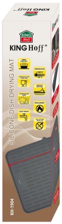 MATA DO SUSZENIA NACZYŃ SILIKONOWA 42X33CM SZARA KINGHOFF KH-1904