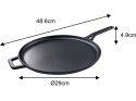 PATELNIA NALEŚNIKOWA ŻELIWNA 29 CM KINGHOFF KH-1895 PATELNIA NALEŚNIKOWA ŻELIWNA 29 CM KINGHOFF KH-1895