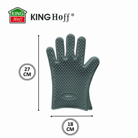 SILIKONOWA RĘKAWICA SZARA KINGHOFF KH-1901