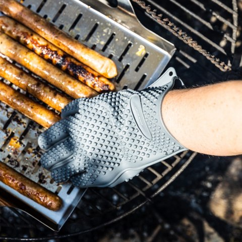 SILIKONOWA RĘKAWICA SZARA KINGHOFF KH-1901