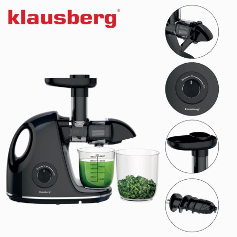 SOKOWIRÓWKA WOLNOOBROTOWA 150W DO OWOCÓW I WARZYW COLD PRESS KLAUSBERG KB-7861