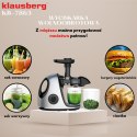 SOKOWIRÓWKA WOLNOOBROTOWA 150W DO OWOCÓW I WARZYW COLD PRESS KLAUSBERG KB-7863