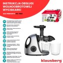 SOKOWIRÓWKA WOLNOOBROTOWA 150W DO OWOCÓW I WARZYW COLD PRESS KLAUSBERG KB-7863