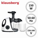 SOKOWIRÓWKA WOLNOOBROTOWA 150W DO OWOCÓW I WARZYW COLD PRESS KLAUSBERG KB-7864