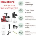 SOKOWIRÓWKA WOLNOOBROTOWA 150W DO OWOCÓW I WARZYW COLD PRESS KLAUSBERG KB-7865