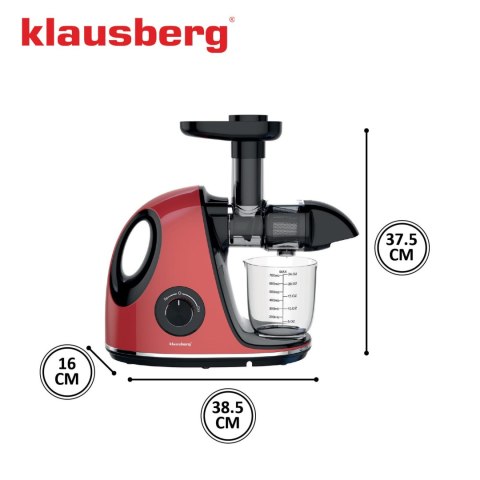 SOKOWIRÓWKA WOLNOOBROTOWA 150W DO OWOCÓW I WARZYW COLD PRESS KLAUSBERG KB-7865