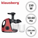 SOKOWIRÓWKA WOLNOOBROTOWA 150W DO OWOCÓW I WARZYW COLD PRESS KLAUSBERG KB-7865
