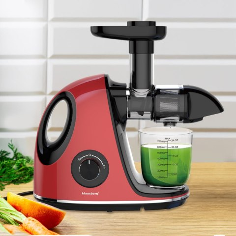 SOKOWIRÓWKA WOLNOOBROTOWA 150W DO OWOCÓW I WARZYW COLD PRESS KLAUSBERG KB-7865