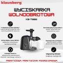 SOKOWIRÓWKA WOLNOOBROTOWA 150W DO OWOCÓW I WARZYW COLD PRESS KLAUSBERG KB-7866