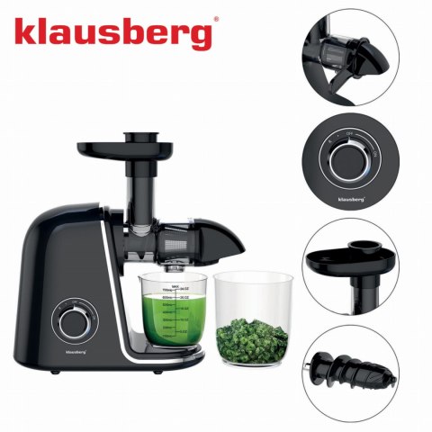 SOKOWIRÓWKA WOLNOOBROTOWA 150W DO OWOCÓW I WARZYW COLD PRESS KLAUSBERG KB-7866