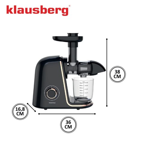SOKOWIRÓWKA WOLNOOBROTOWA 150W DO OWOCÓW I WARZYW COLD PRESS KLAUSBERG KB-7867