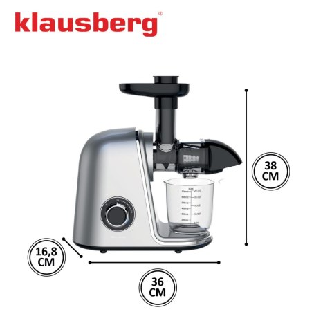 SOKOWIRÓWKA WOLNOOBROTOWA 150W DO OWOCÓW I WARZYW COLD PRESS KLAUSBERG KB-7868