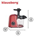 SOKOWIRÓWKA WOLNOOBROTOWA 150W DO OWOCÓW I WARZYW COLD PRESS KLAUSBERG KB-7870