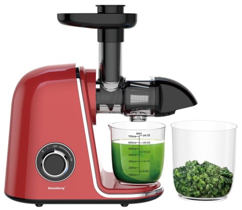 SOKOWIRÓWKA WOLNOOBROTOWA 150W DO OWOCÓW I WARZYW COLD PRESS KLAUSBERG KB-7870