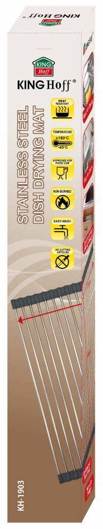 SUSZARKA OCIEKACZ KRATKA STALOWA NA ZLEWOZMYWAK 45 X 32CM KINGHOFF KH-1903