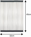 SUSZARKA OCIEKACZ KRATKA STALOWA NA ZLEWOZMYWAK 45 X 32CM KINGHOFF KH-1903
