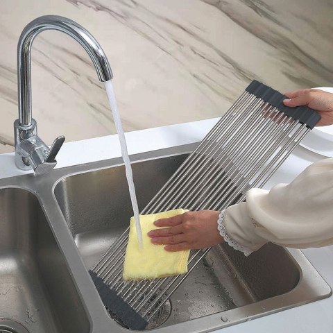 SUSZARKA OCIEKACZ KRATKA STALOWA NA ZLEWOZMYWAK 45 X 32CM KINGHOFF KH-1903