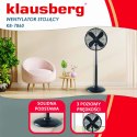 WENTYLATOR STOJĄCY PODŁOGOWY 40CM 50W METALOWY KLAUSBERG KB-7860 CZARNY