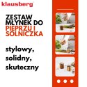 ZESTAW DO SOLI I PIEPRZU Z MŁYNKIEM I SOLNICZKĄ KLAUSBERG KB-7859