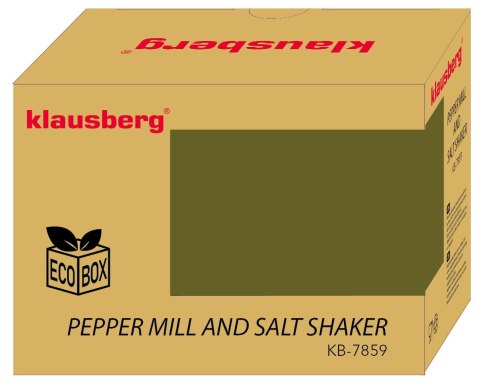 ZESTAW DO SOLI I PIEPRZU Z MŁYNKIEM I SOLNICZKĄ KLAUSBERG KB-7859
