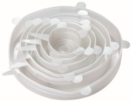 ZESTAW ROZCIĄGLIWYCH POKRYWEK SILIKONOWYCH 6-ELE KINGHOFF KH-1902