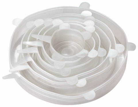 ZESTAW ROZCIĄGLIWYCH POKRYWEK SILIKONOWYCH 6-ELE KINGHOFF KH-1902