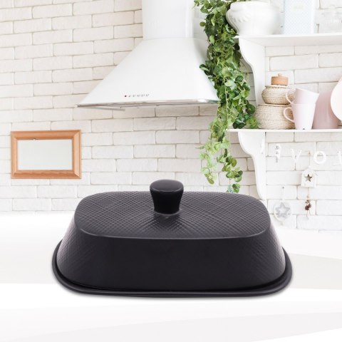 CERAMICZNA MASELNICZKA MASELNICA NA MASŁO MAESTRO BLACK MR-20001-45