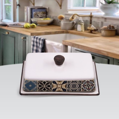 CERAMICZNA MASELNICZKA MASELNICA NA MASŁO MAESTRO HOLIDAY IN PORTO MR-20005-45