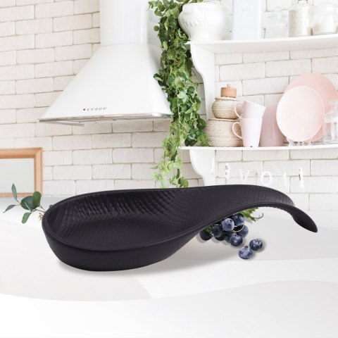 CERAMICZNA PODSTAWKA POD ŁYŻKĘ WAZOWĄ MAESTRO BLACK MR-20001-46