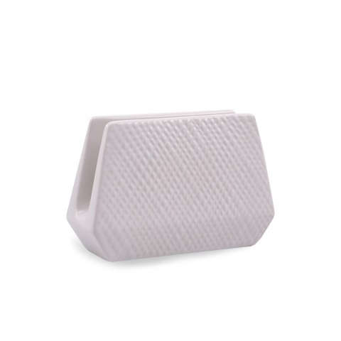 CERAMICZNY SERWETNIK STOJAK NA SERWETKI MAESTRO WHITE MR-20002-44