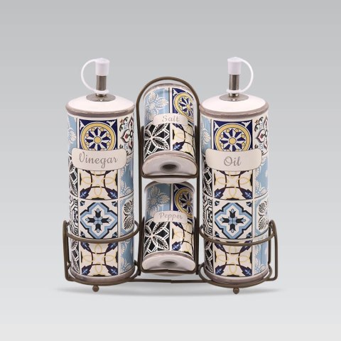 CERAMICZNY ZESTAW DO PRZYPRAW 5-ELE MAESTRO HOLIDAY IN PORTO MR-20005-04S